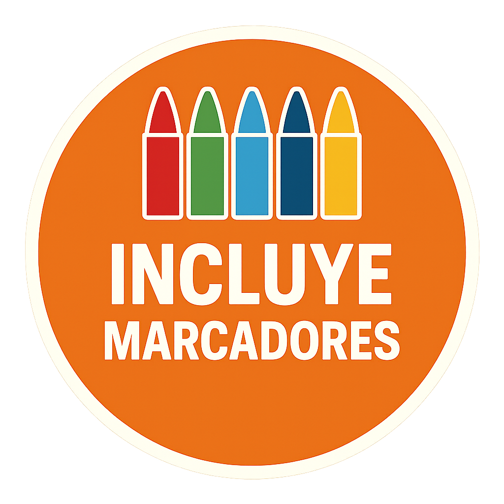 Incluye 12 Marcadores de Colores Premium